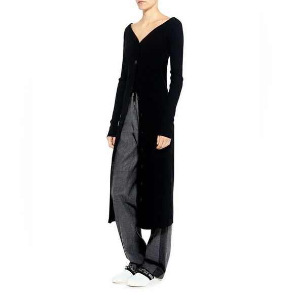 Tibi Merino wool Rib Decollete Sweater Dress - Picture 7 of 11